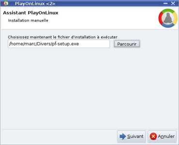 choisir l'application Windows à installer