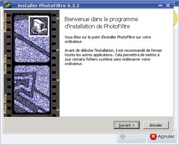 le programme Windows s'installe
