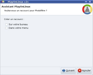Choix multiple: Créer un raccourci